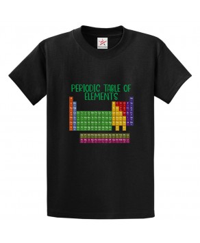 Periodic Table Of Elements Classic Unisex Kids and Adults T-Shirt For Chemists